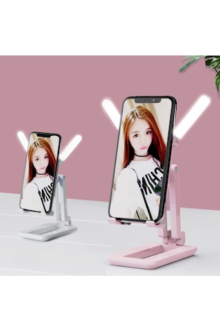 Unico Fanlı Işıklı Katlanabilir Tablet & Telefon Tutucu Stand