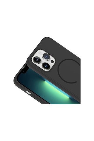 Apple Uyumlu iPhone 13 Pro Kılıf M-safe Şarj Özellikli Zore Meta Kapak