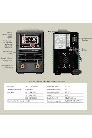 Askaynak Inverter 205-super Plus Kaynak Makinesi