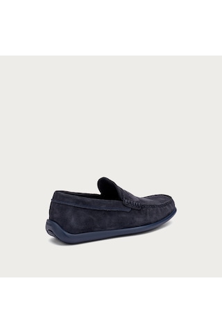 Oxford / Klasik Erkek 14b2 Frau Castoro Leather Blu Mavi