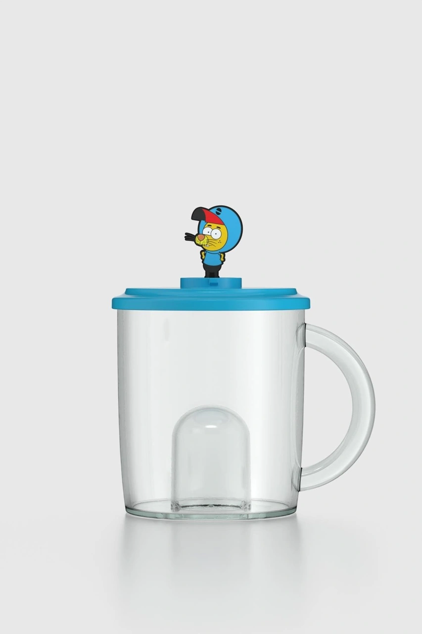 Renga Joy Kral Şakir Figürlü 250 Ml Kulplu Tritan Bardak 222038 Mavi Mavi