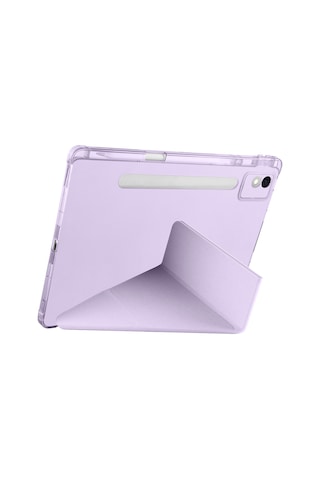 Teleplus Lenovo Idea Tab Pro 12.7 Tb-373fu Kılıf Trifolding Katlanabilir Smart Kalemlikli Kapak Kapaklı Kılıf