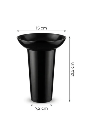 5 Parça Plastik Büyük Boy Mutfak Gereçleri Seti Standlı Kepçe, Kaşık, Kevgir, Spatula, Makarna Servis Kaşığı Isıya Dayanıklı Bpa Free Yapışmaz Siyah