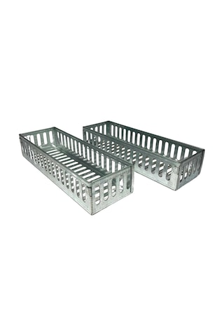 Igrıll Barbekü Kömür Sepeti 2'li Set Ateş Tavası