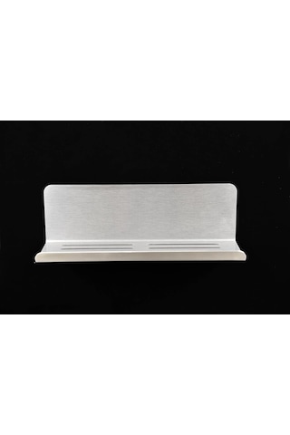 Deltahome Paslanmaz Çelik 28cm Banyo Rafı Duş Rafı - Yapışkanlı Montaj - Anında Kolay Montaj - Inox Çok Renkli