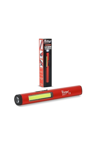 Şarjlı Mıknatıslı Çalışma Lambası Cep Feneri Wt-307-s Beyaz