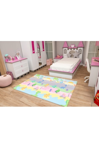 Oggia Dino Park Premium Oyun Matı / Halısı 140cm 195cm 15mm Mat031
