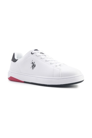 U.s. Polo Assn. Pıtan 5fx Beyaz Erkek Sneaker Beyaz-bordo Beyaz - Bordo