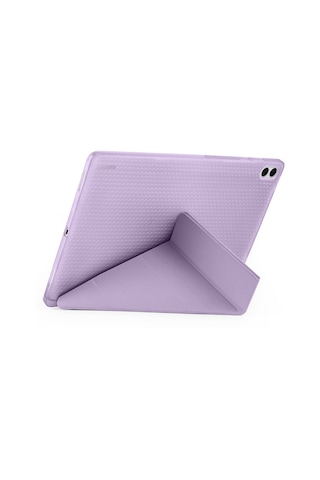 Samsung Uyumlu Galaxy Tab S11 Ultra Kılıf Tri Folding Kalem Bölmeli Standlı Arka Kapak