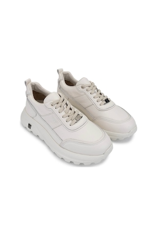 Tamer Tanca Erkek Hakiki Deri Beyaz Sneakers & Spor Ayakkabı 298 3160-30219 Erk Ayk Sk25-26 Kırık Beyaz Beyaz