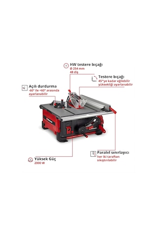 Einhell Expert TE-TS 10 T Tezgah Testere