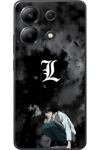 Xiaomi Redmi Note 13 Uyumlu Şeffaf Kılıf Death Note 2 Tasarımlı
