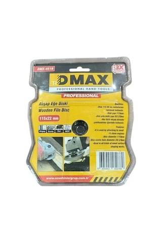 Dmax Dmx-4518 Ahşap Eğe Törpü Diski 90 Mm