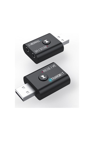 Ximistore9 Bt5.0 Çift Fonksiyonlu Alıcı-verici, Ses Adaptörü, 10m Menzil, Hi-fi Ses Kalitesi, Araç/tv/bilgisayar Uyumlu