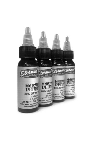 Marshall Bennett Gray Wash 4'lü Set - Eternal Ink - 1oz/30ml