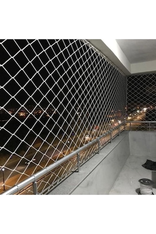 2,50 X 2 Metre Çocuk Güvenlik Filesi Kalınlık 3 Mm Balkon Güvenlik Filesi Kedi Güvenlik Filesi File