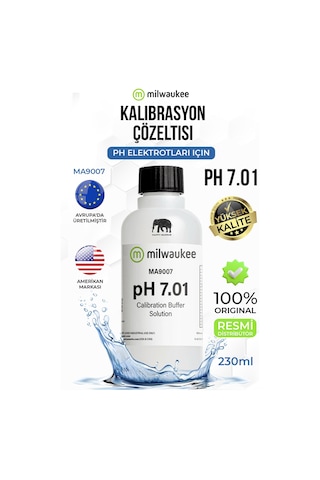 Milwaukee Ma9007 Ph 7.01 Kalibrasyon Solüsyonu 230 Ml