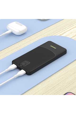 Powerbank Dudao K10 10000mah 2.4a 2 X Usb-a - Siyah 4741 Altın - Dore