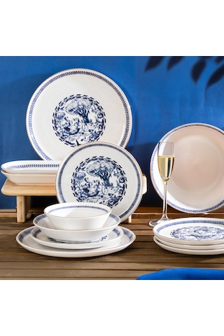 Perotti French Altın Yaldızlı Stoneware 27 Parça Yemek Takımı