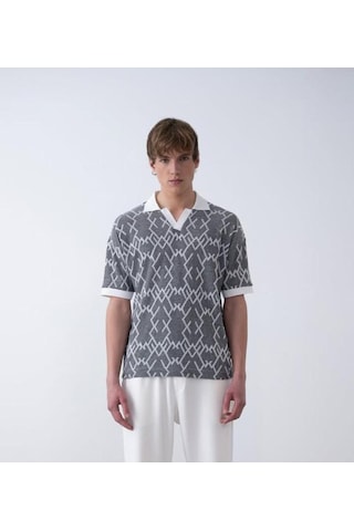 Polo Yaka Triko Tshirt Ekru