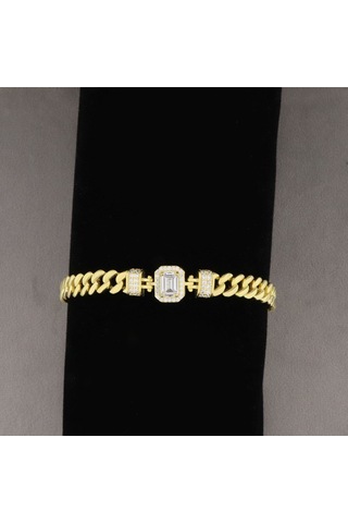 925 Ayar Gümüş Baget Gurmet Bileklik N11.2710