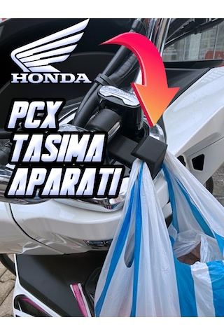 Honda Pcx 125 150 Uyumlu Gidon Poşet Askısı Kancası Taşıma Aparatı Siyah