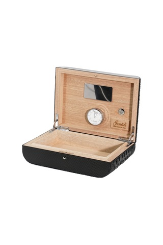 Gentili Emilio Siyah Karbon, Timsah Derisi Humidor 373053