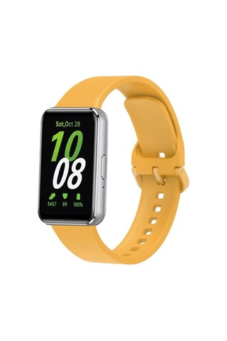 Mey İthalat Samsung Samsung Uyumlu Galaxy Fit 3 Klasik Kordon - Sarı
