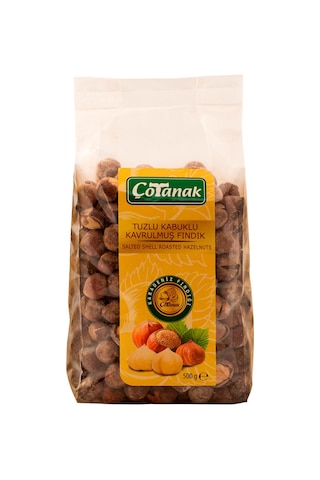 Çotanak Kabuklu Tuzlu Kavrulmuş Fındık 500 G