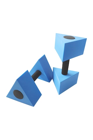 Suntek Üçgen Su Aerobik Halterler Eva Havuz Için Mavi