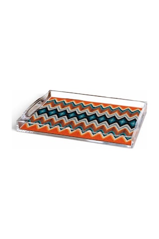 Missoni Desen Pleksi Tepsi Şeffaf Missoni Desen Pleksi Tepsi Şeffaf