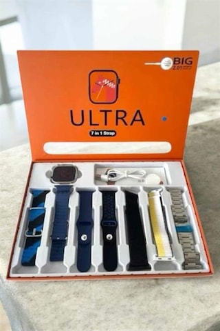 Akıllı Saat 7 Kordonlu Bildirim Görebilen Metal Kordon Gps Özelliği