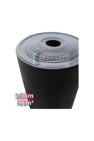 Elastomerik Kauçuk Sünger Yalıtım Levhası İzolasyonu 25 MM 10 M2 (Yapışkansız)