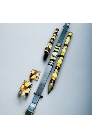 Özel Tasarım Hediyelik Damla Kehribar Set