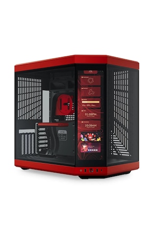 Hyte Y70 Touch Black Cherry Temperli Cam Usb 3.2 E-atx Dual Chamb Bilgisayar Kasası