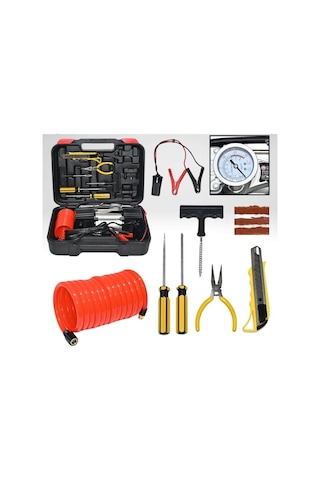 Wöbermann 150 PSI Çift Silindirli Metal Hava Kompresörü Tamir Setli Ve Taşıma Çantalı 12V