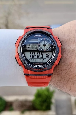 Casio Csıste228 Erkek Kol Saati Kırmızı