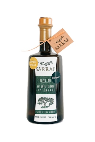 Sarraf Erken Hasat Naturel Sızma Zeytinyağı Cam 500 ML