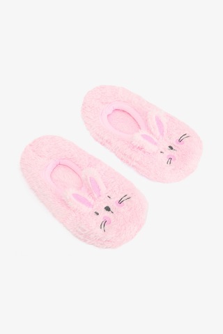 Penti Pembe Kız Çocuk Rabbit Tavşan Nakışlı Aksesuarlı Kaymaz Tabanlı Ev Çetiği Pnlhy85525sk-lp4 Pembe