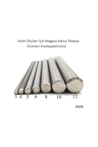 Paslanmaz Çelik Çubuk Yuvarlak Krom Mil 8 Mm 438455019