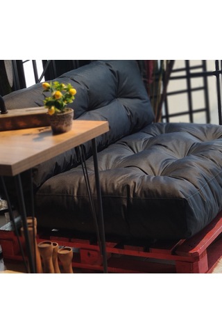 Colormix Kalorifer Önü Palet Üstü, Palet Üstü, Oturma Minderi,yer Minderi, Minder,tv Izleme Minderi, Bahçe Minderi, Siyah