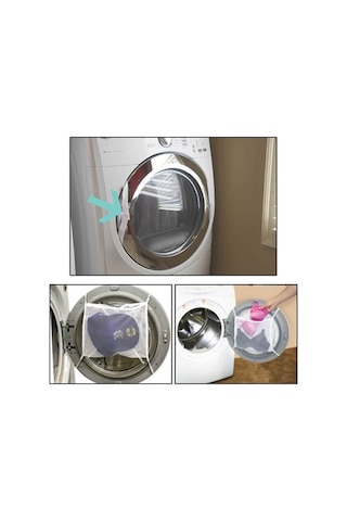 Hassas Çamaşır - Ayakkabı Yıkama Filesi Kapak Bağlamalı 35 X 20 C Çok Renkli
