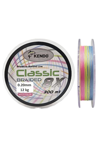 Kendo Classic 8x 0.20mm 300m Multicolor Örgü İp Misina Kendo Classic 8x 0.20mm 300m Multicolor Örgü İp Misina