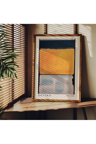 Rothko Çerçevesiz Poster, Modern Dekoratif Çerçevesiz Poster, Tablo, Rothko-4, 21 X 30