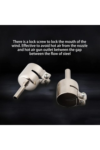 Yaozixa 8 Parça Inox Hava Nozu Seti - 3-12mm Çaplı, 850/852/857/990/860 Fön Makinaları İçin Tamir Aletleri