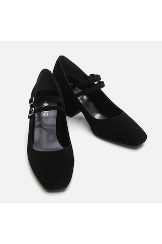 Hotiç Mary Jane Siyah Kadın Kalın Topuk 01ayh294930a100 Siyah
