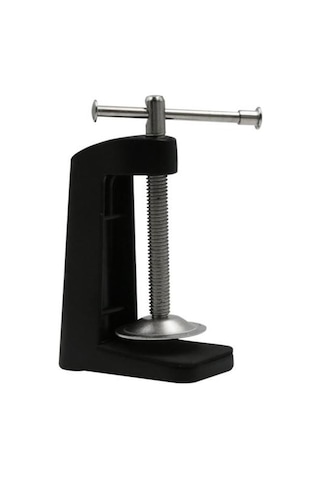 Siyah Ayarlanabilir Masa Lambası Işıkları Metal Stand Döner Klip Kol Kelepçe Kilit Tutucu