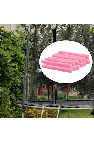 Suntek 12 Adet Trampolin Direği Köpük Kovanları Pembe