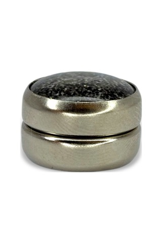 Eşarp Ve Şal Mıknatısı Simli Koyu Gri - Başörtü Tutucu Kadın Tesettür Aksesuar Mıknatıs Koyu Gri