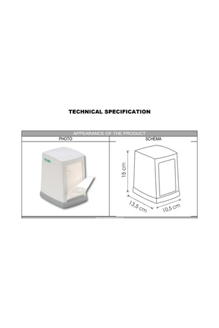 Vialli Np100A Masa Üstü Peçete Dispenseri Ahşap Desen
